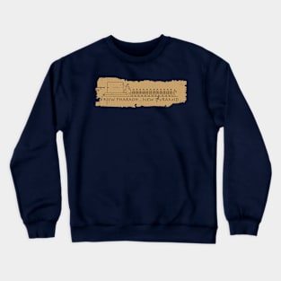 New Pharaoh...New Pyramid on Papyrus Crewneck Sweatshirt